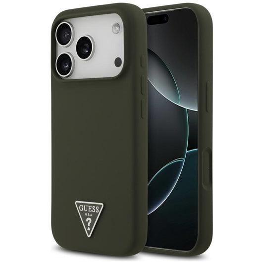 MagSafe cover til Apple iPhone 17 Pro, Guess, Triangle Logo, Kaki