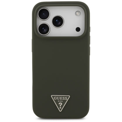 MagSafe cover til Apple iPhone 17 Pro, Guess, Triangle Logo, Kaki