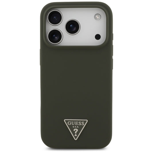 MagSafe cover til Apple iPhone 17 Pro, Guess, Triangle Logo, Kaki