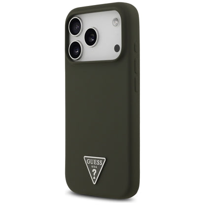 MagSafe cover til Apple iPhone 17 Pro, Guess, Triangle Logo, Kaki