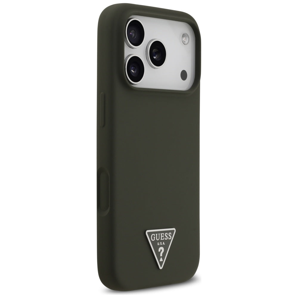 MagSafe cover til Apple iPhone 17 Pro, Guess, Triangle Logo, Kaki