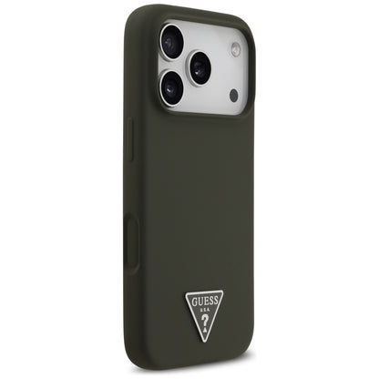 MagSafe cover til Apple iPhone 17 Pro, Guess, Triangle Logo, Kaki
