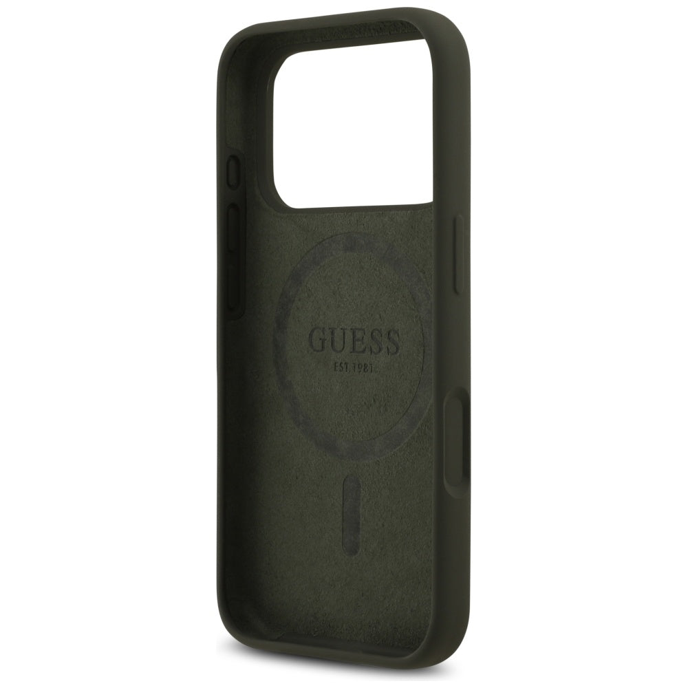 MagSafe cover til Apple iPhone 17 Pro, Guess, Triangle Logo, Kaki