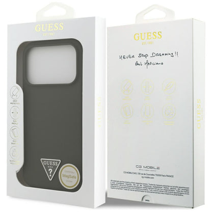 MagSafe cover til Apple iPhone 17 Pro, Guess, Triangle Logo, Kaki