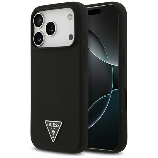 MagSafe cover til Apple iPhone 17 Pro, Guess, Triangle Logo, Sort