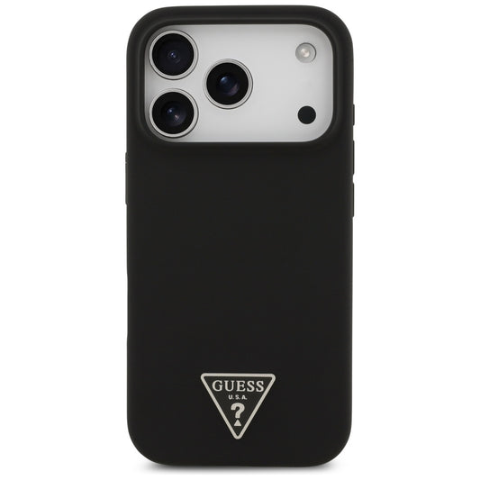 MagSafe cover til Apple iPhone 17 Pro, Guess, Triangle Logo, Sort