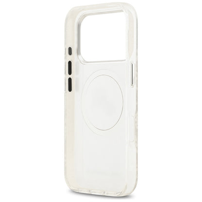 MagSafe cover til Apple iPhone 17 Pro, Karl Lagerfeld, Glitter Karl & Choupette Head, Hvid