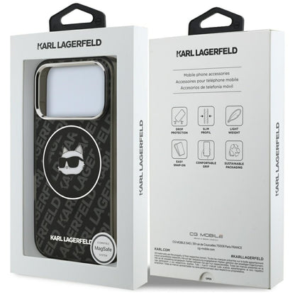 MagSafe cover til Apple iPhone 17 Pro, Karl Lagerfeld, IML Choupette's Head, Sort