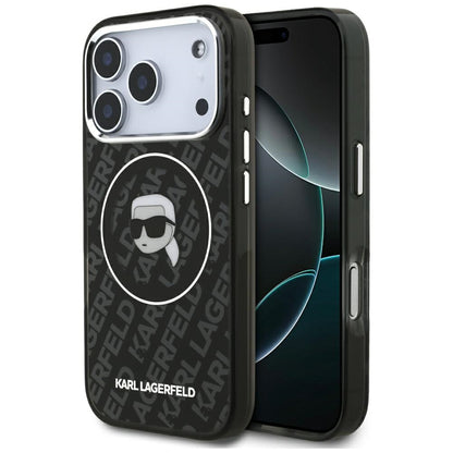 MagSafe cover til Apple iPhone 17 Pro, Karl Lagerfeld, IML Karl's Head, Sort