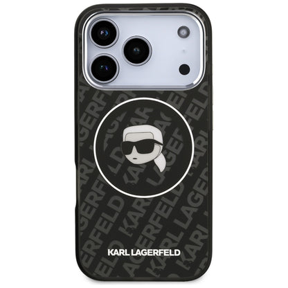 MagSafe cover til Apple iPhone 17 Pro, Karl Lagerfeld, IML Karl's Head, Sort