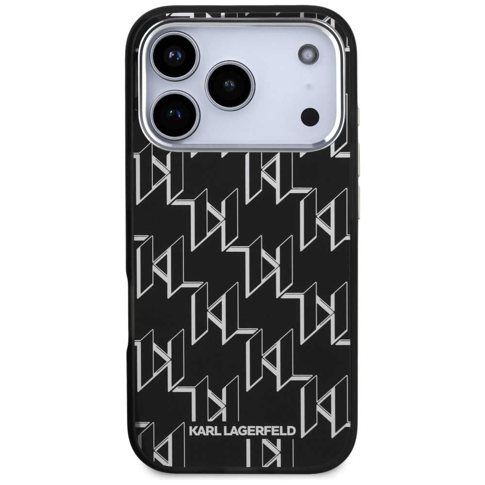 MagSafe cover til Apple iPhone 17 Pro, Karl Lagerfeld, IML KL Monogram, Sort