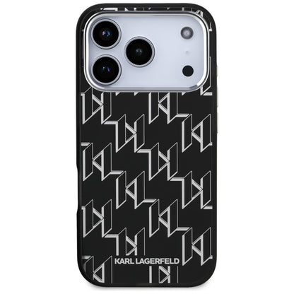 MagSafe cover til Apple iPhone 17 Pro, Karl Lagerfeld, IML KL Monogram, Sort