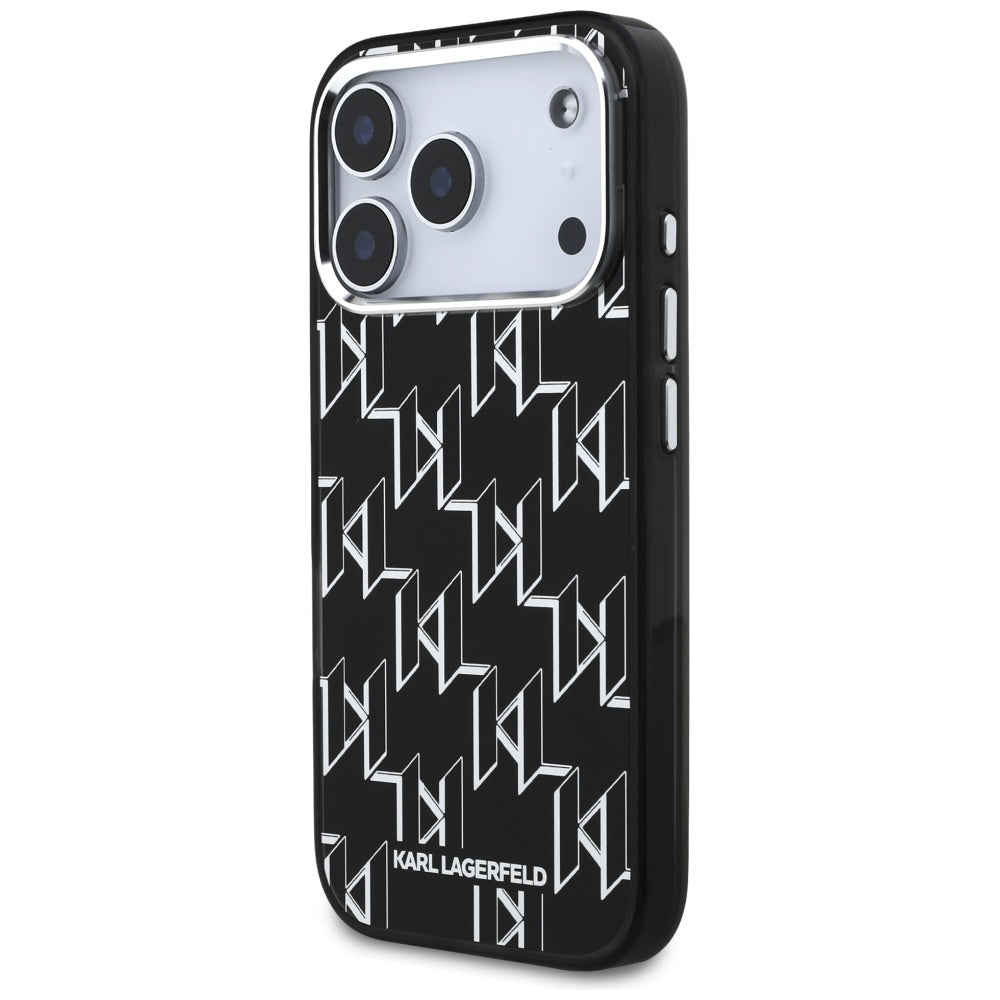 MagSafe cover til Apple iPhone 17 Pro, Karl Lagerfeld, IML KL Monogram, Sort