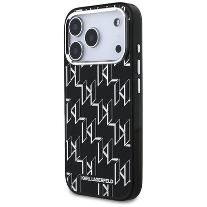 MagSafe cover til Apple iPhone 17 Pro, Karl Lagerfeld, IML KL Monogram, Sort