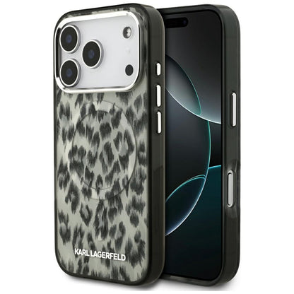 MagSafe cover til Apple iPhone 17 Pro, Karl Lagerfeld, IML Leopard Mønster, Brun