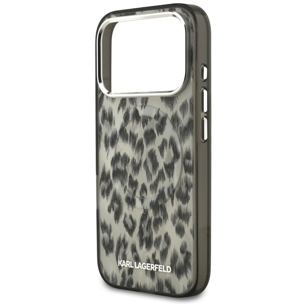 MagSafe cover til Apple iPhone 17 Pro, Karl Lagerfeld, IML Leopard Mønster, Brun