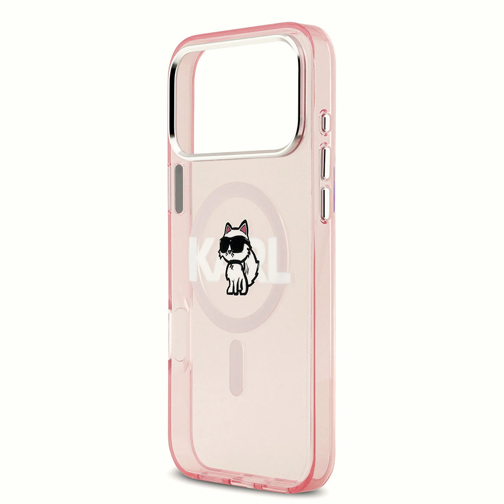 MagSafe cover til Apple iPhone 17 Pro, Karl Lagerfeld, IML Sketch Logo Choupette, Pink