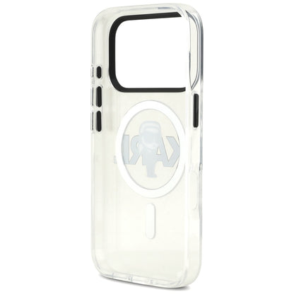 MagSafe cover til Apple iPhone 17 Pro, Karl Lagerfeld, IML Sketch Logo Karl, Gennemsigtig