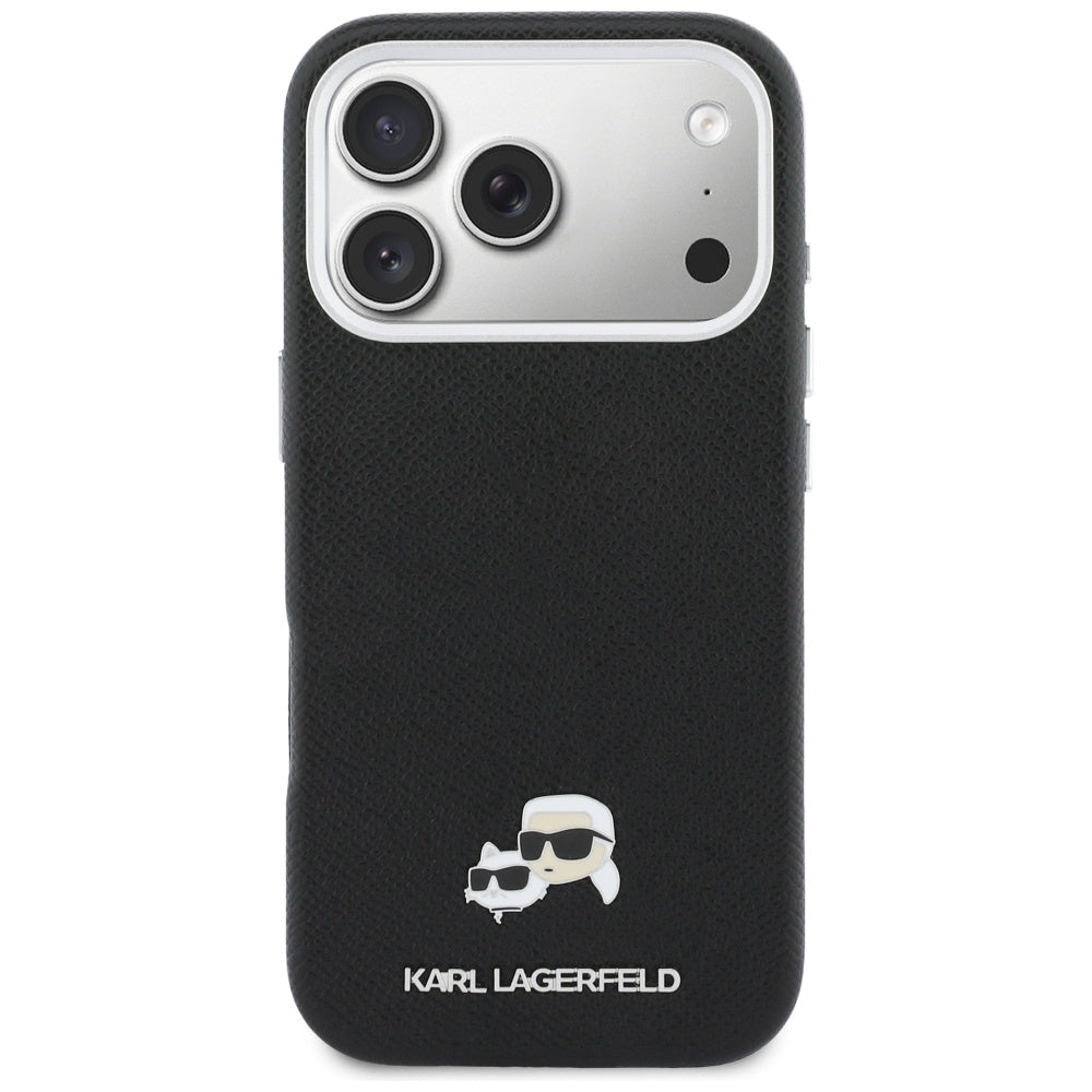 MagSafe cover til Apple iPhone 17 Pro, Karl Lagerfeld, Karl & Choupette Head's Pin, Sort