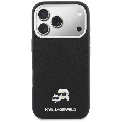 MagSafe cover til Apple iPhone 17 Pro, Karl Lagerfeld, Karl & Choupette Head's Pin, Sort
