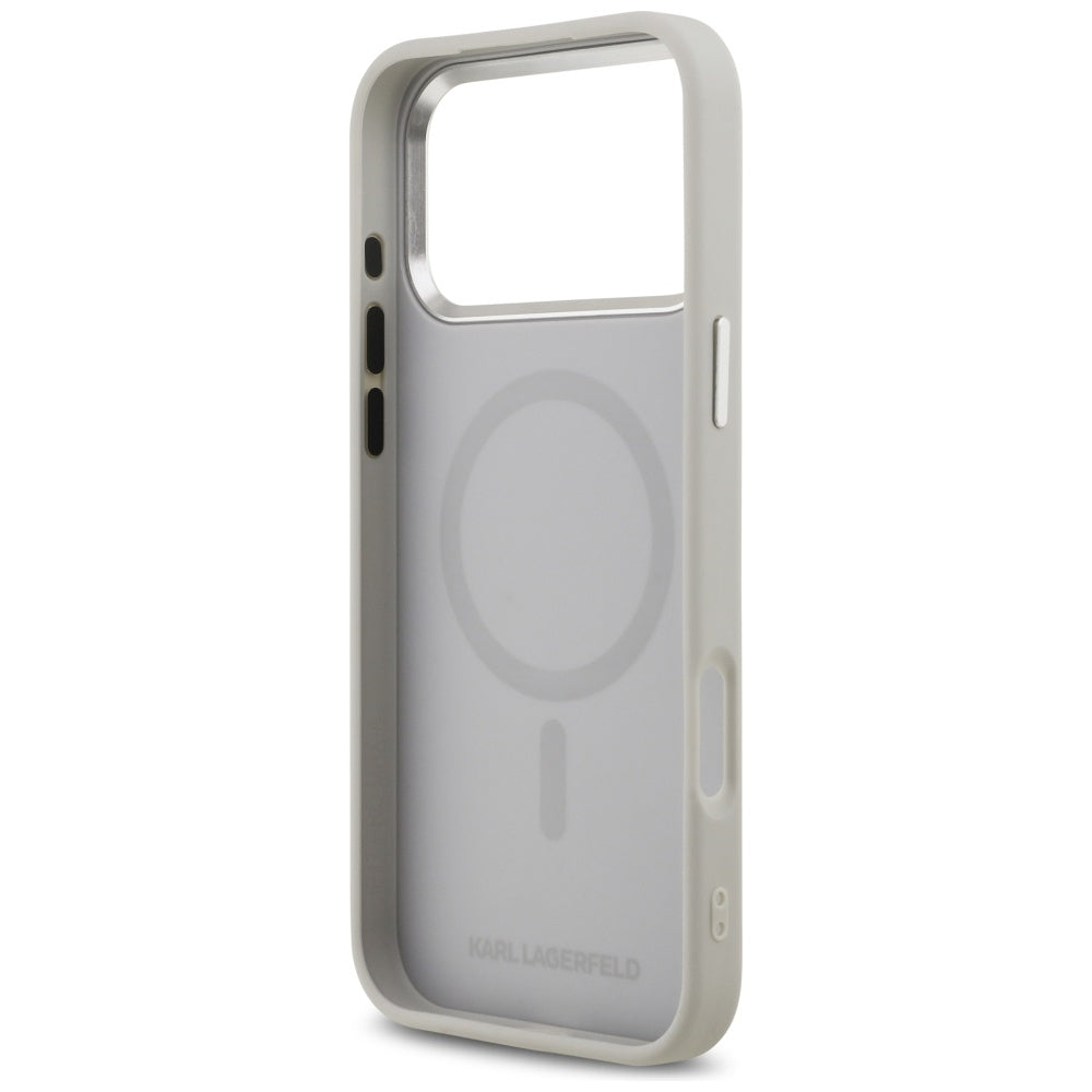 MagSafe cover til Apple iPhone 17 Pro, Karl Lagerfeld, Karl & Choupette Pins, Grå