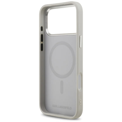 MagSafe cover til Apple iPhone 17 Pro, Karl Lagerfeld, Karl & Choupette Pins, Grå