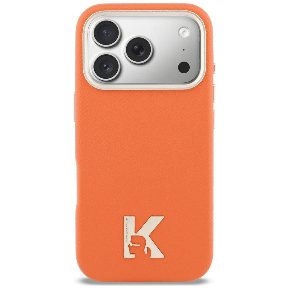 MagSafe cover til Apple iPhone 17 Pro, Karl Lagerfeld, Karl Head Logo, Orange