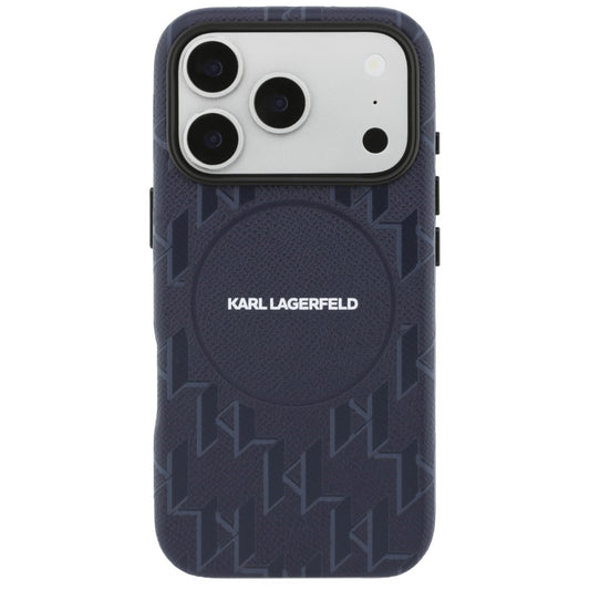 MagSafe cover til Apple iPhone 17 Pro, Karl Lagerfeld, KL Monogram Logo, Blå