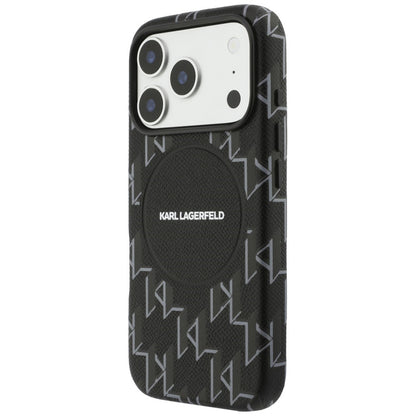 MagSafe cover til Apple iPhone 17 Pro, Karl Lagerfeld, KL Monogram Logo, Sort
