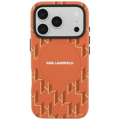 MagSafe cover til Apple iPhone 17 Pro, Karl Lagerfeld, KL Monogram Logo, Orange