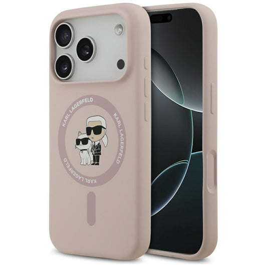 MagSafe cover til Apple iPhone 17 Pro, Karl Lagerfeld, Ring Karl & Choupette, Pink