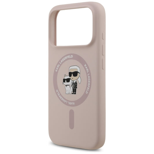 MagSafe cover til Apple iPhone 17 Pro, Karl Lagerfeld, Ring Karl & Choupette, Pink