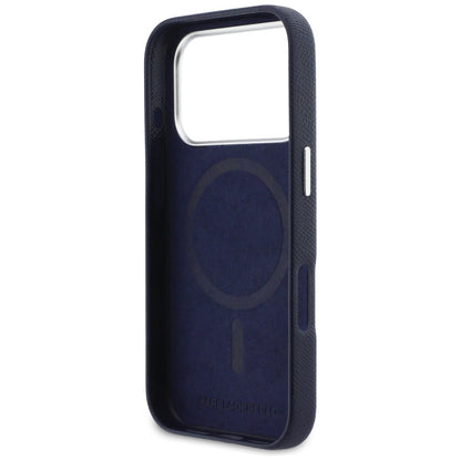 MagSafe cover til Apple iPhone 17 Pro, Karl Lagerfeld, Saffiano Karl & Choupette Pins, Blå