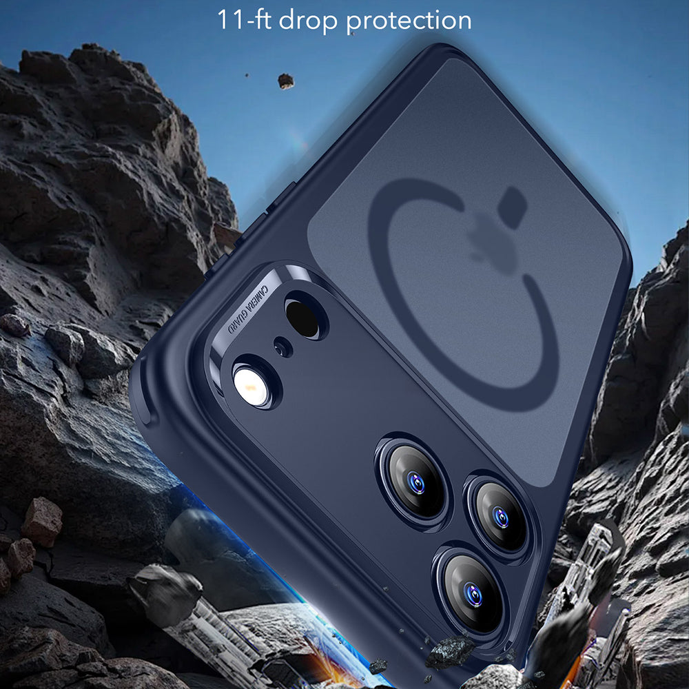 MagSafe cover til Apple iPhone 17 Pro Max, ESR, Classic Hybrid, Satinblå