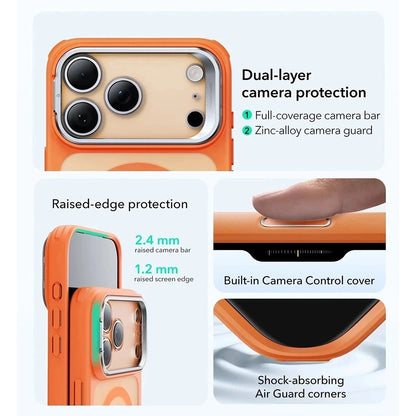 MagSafe cover til Apple iPhone 17 Pro Max, ESR, Classic Hybrid Kickstand, Satin Orange