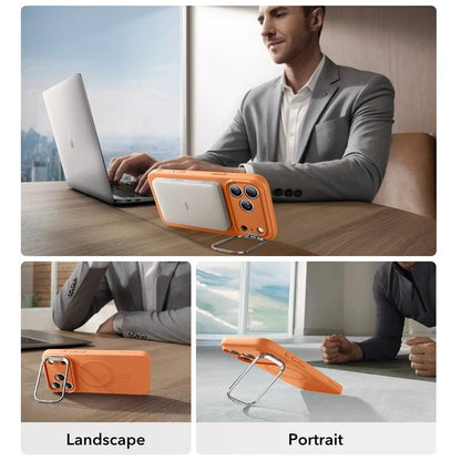 MagSafe cover til Apple iPhone 17 Pro Max, ESR, Cloud Soft Kickstand, Orange