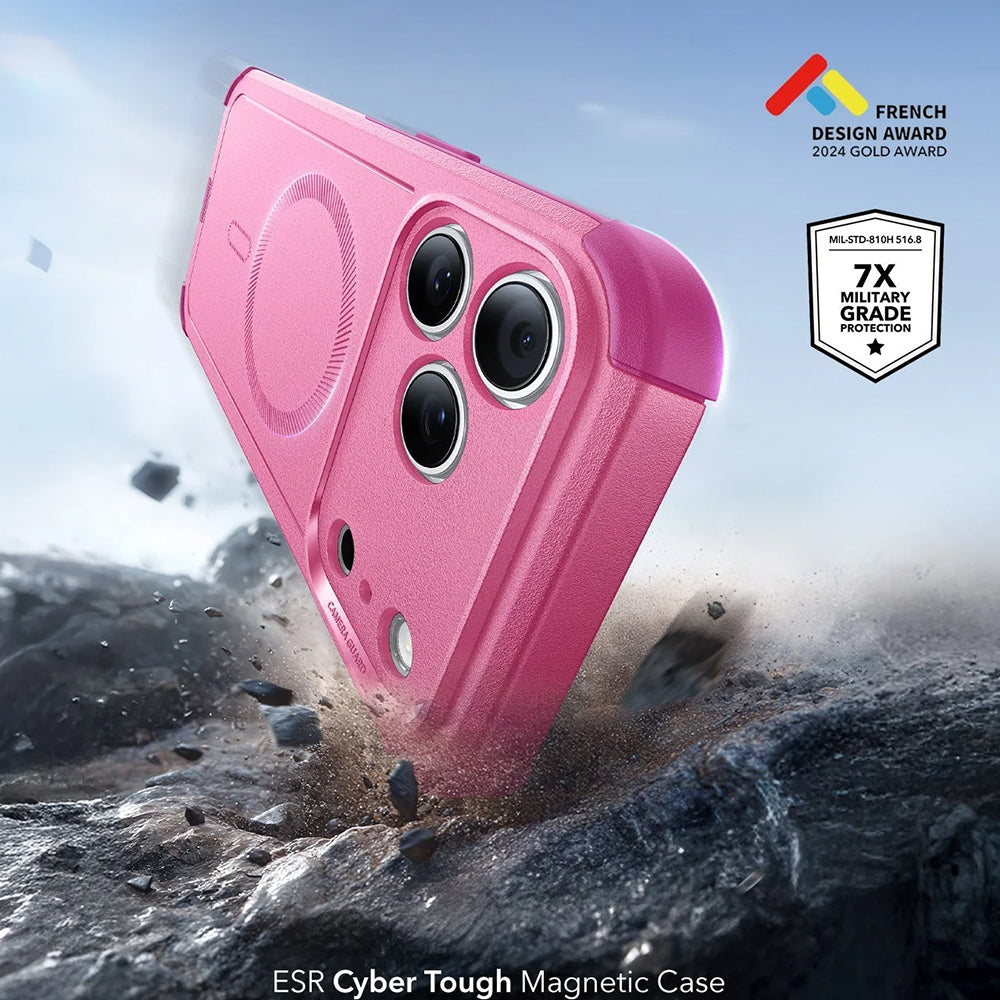 MagSafe cover til Apple iPhone 17 Pro Max, ESR, Cyber, Pink