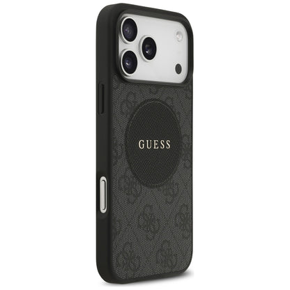 MagSafe cover til Apple iPhone 17 Pro Max, Guess, 4G Circle Classic Logo, Sort