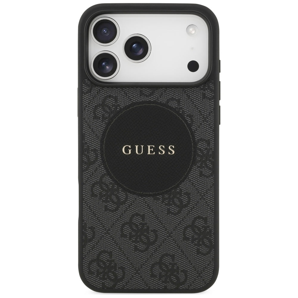 MagSafe cover til Apple iPhone 17 Pro Max, Guess, 4G Circle Classic Logo, Sort