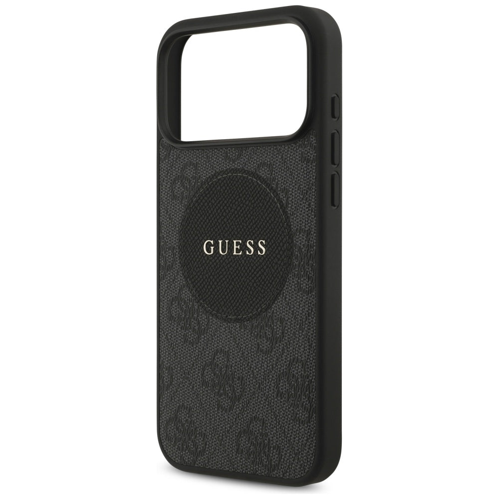 MagSafe cover til Apple iPhone 17 Pro Max, Guess, 4G Circle Classic Logo, Sort