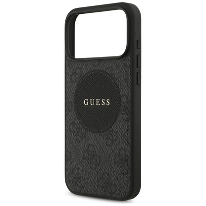 MagSafe cover til Apple iPhone 17 Pro Max, Guess, 4G Circle Classic Logo, Sort