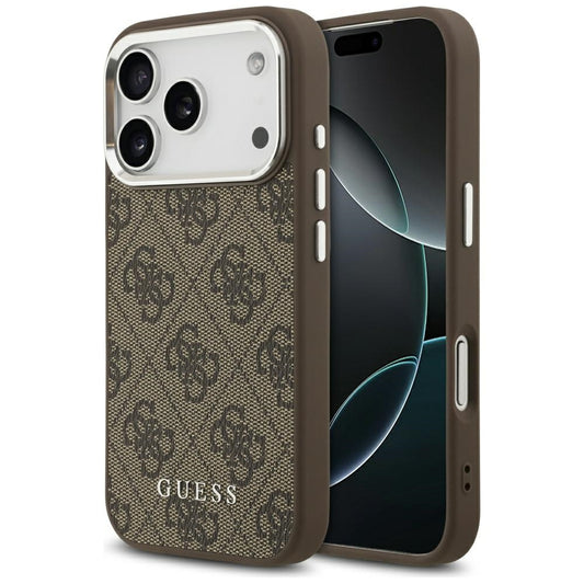 MagSafe cover til Apple iPhone 17 Pro Max, Guess, 4G Classic Logo, Brun