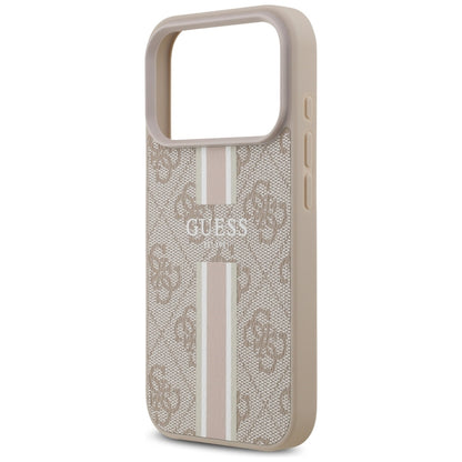 MagSafe cover til Apple iPhone 17 Pro Max, Guess, 4G Printed Stripes, Pink