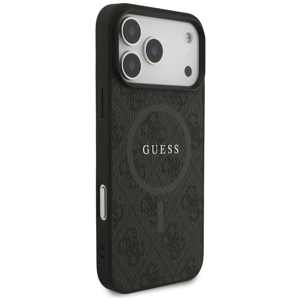 MagSafe cover til Apple iPhone 17 Pro Max, Guess, 4G Ring Classic Logo, Sort