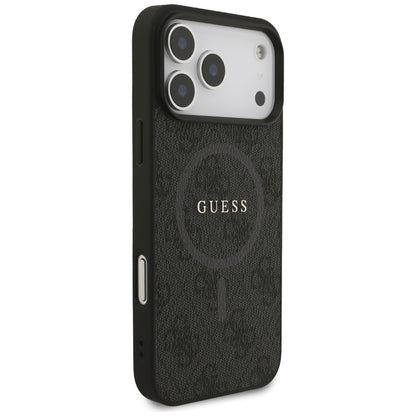 MagSafe cover til Apple iPhone 17 Pro Max, Guess, 4G Ring Classic Logo, Sort