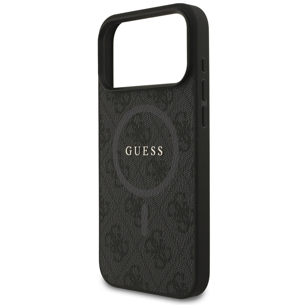 MagSafe cover til Apple iPhone 17 Pro Max, Guess, 4G Ring Classic Logo, Sort