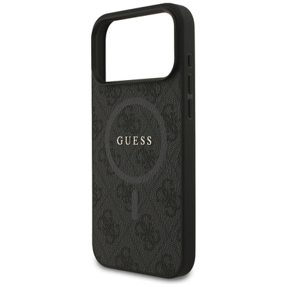 MagSafe cover til Apple iPhone 17 Pro Max, Guess, 4G Ring Classic Logo, Sort