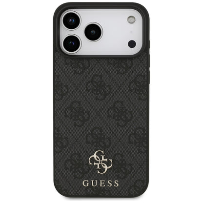 MagSafe cover til Apple iPhone 17 Pro Max, Guess, 4G Small and Classic Logo, Sort