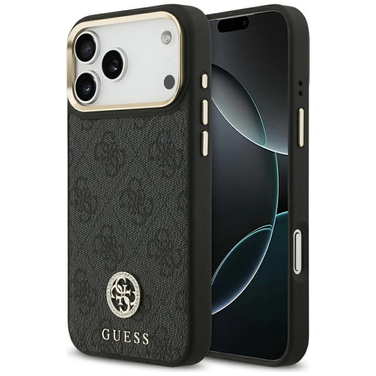 MagSafe cover til Apple iPhone 17 Pro Max, Guess, 4G Strass Logo, Sort