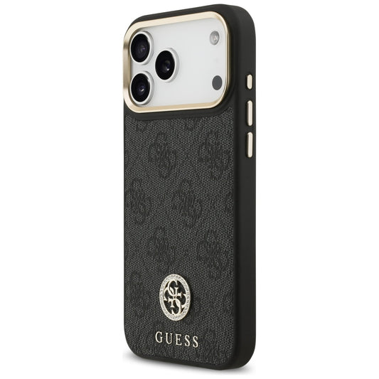 MagSafe cover til Apple iPhone 17 Pro Max, Guess, 4G Strass Logo, Sort